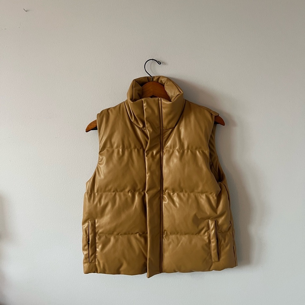 a new day Camel Puffer Vest